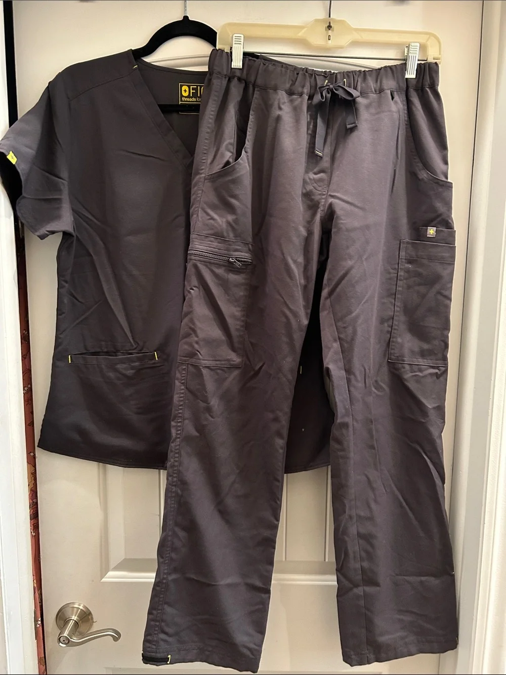 Figs Dark Gray scrubs set